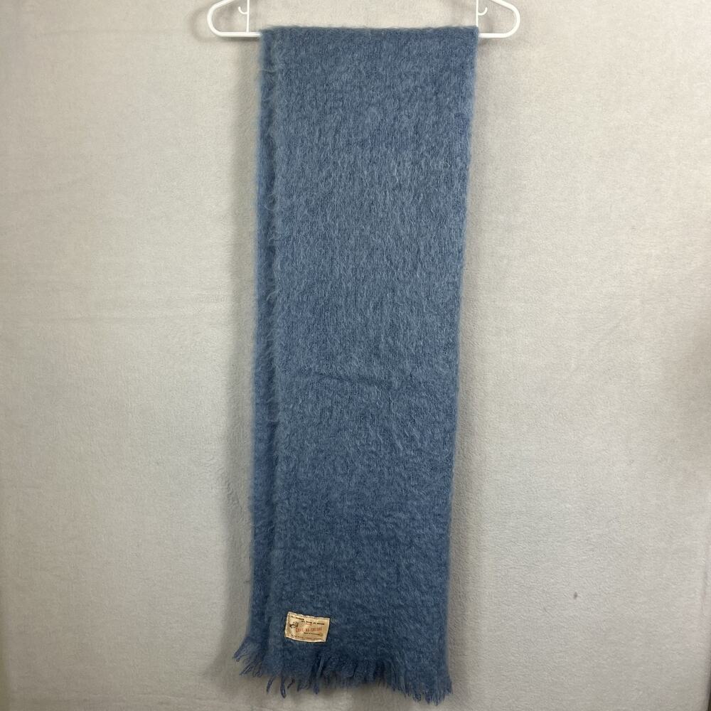 Craig-Na-Creidhe Vintage Mohair Blend Woven Scarf 70"x 22" Made In Scotland